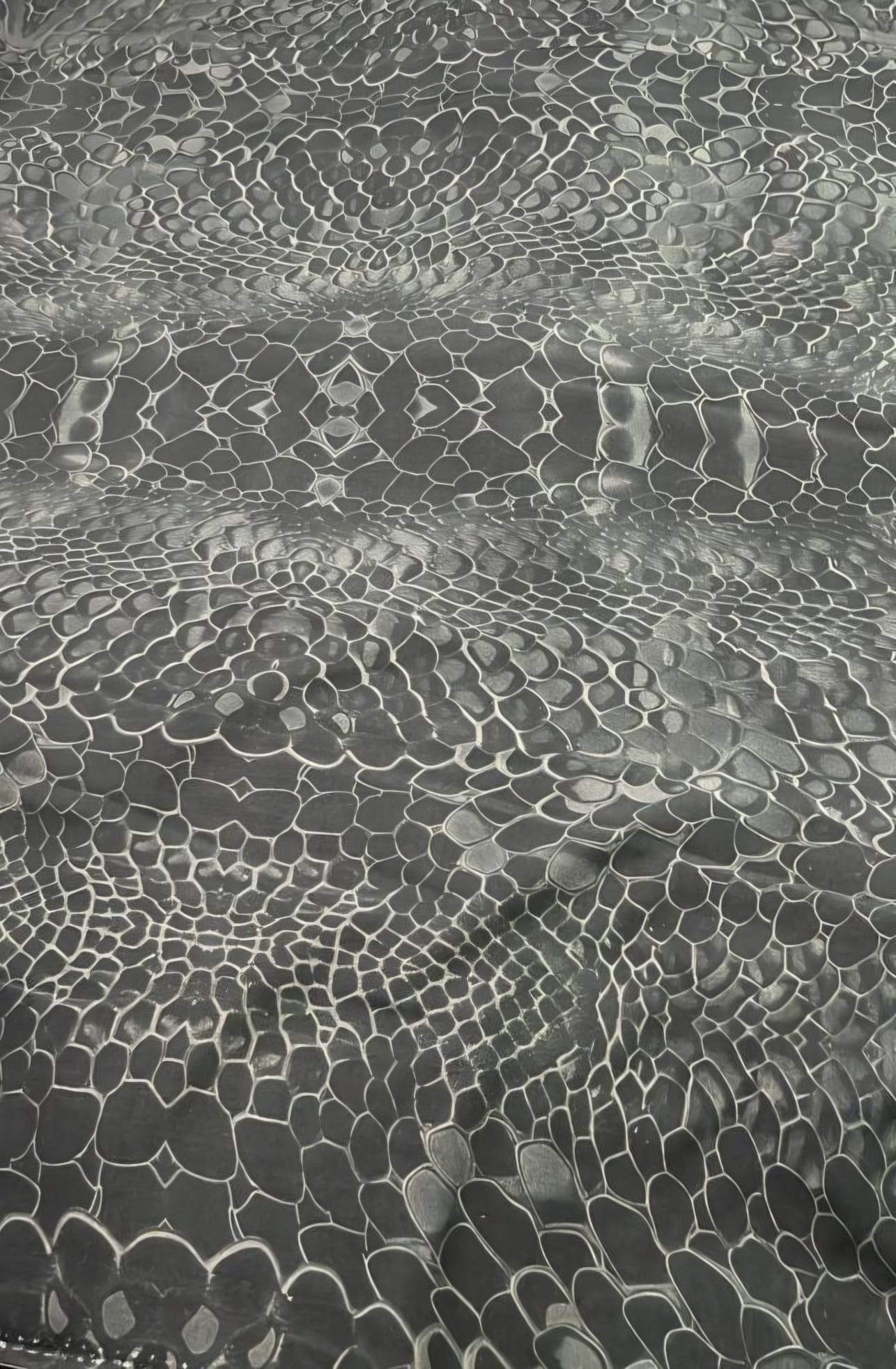 Bambus Schal "SNAKE Grey"