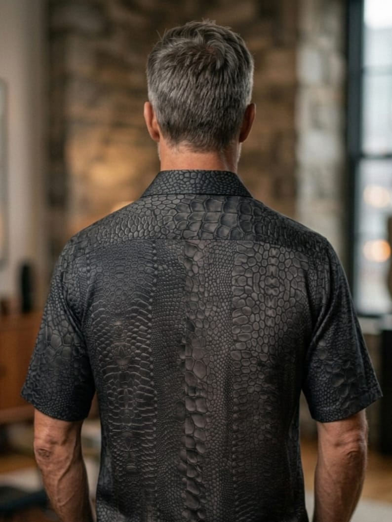 Herren Shirt aus 100 % Bambus "OBSIDIAN KAIMAN'' - Image 3