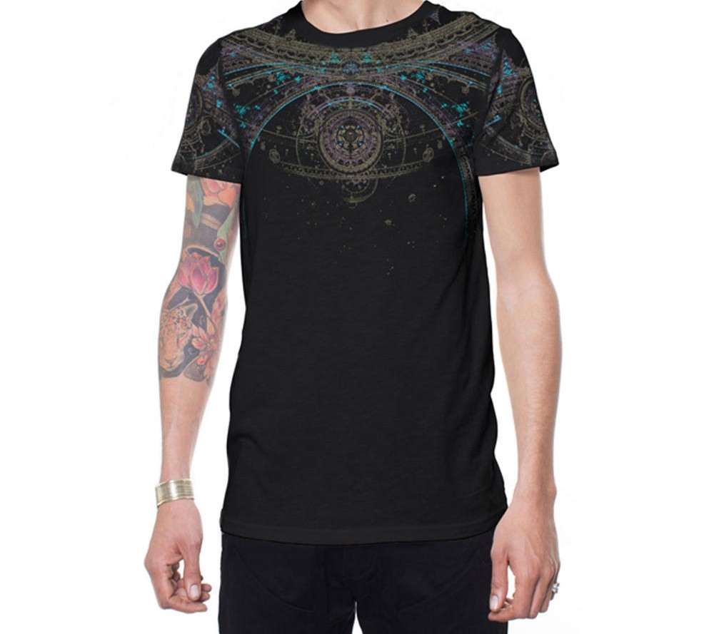 Plazmalab T-Shirt aus 100% Baumwolle "PORTAL" Black - Image 3