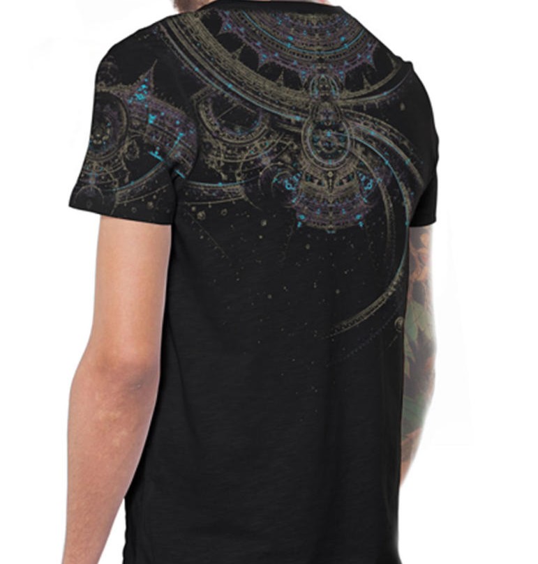 Plazmalab T-Shirt aus 100% Baumwolle "PORTAL" Black - Image 2